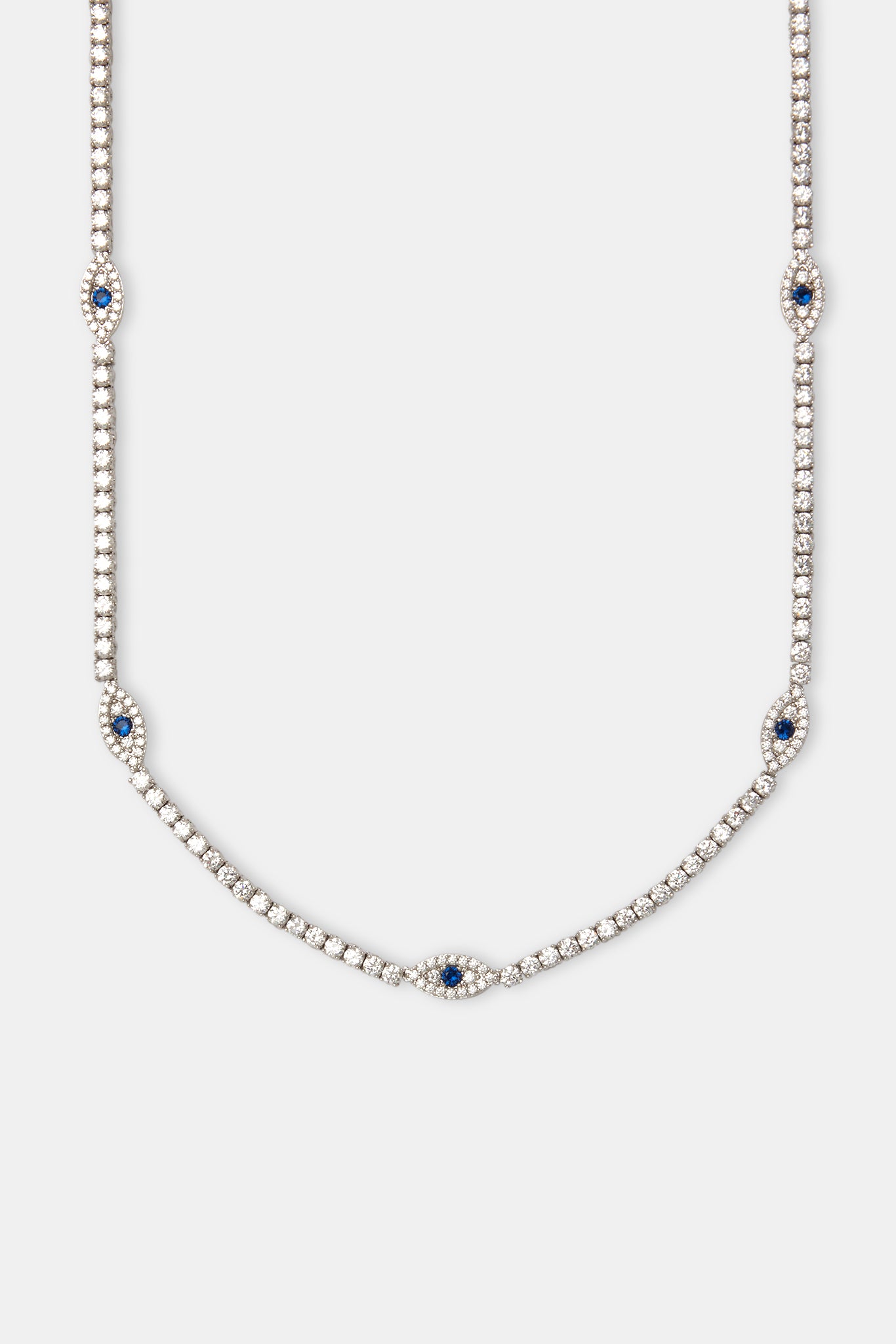 Blaue Tenniskette mit bösem Blick – 3 mm